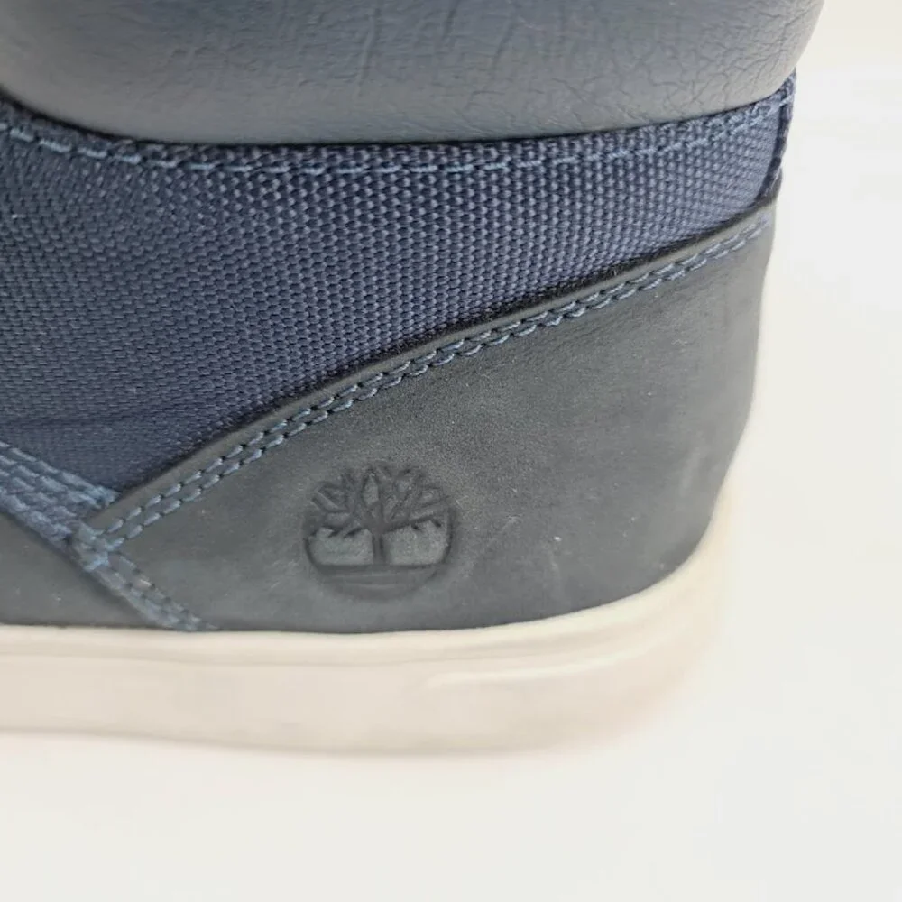 Timberland Men’s Navy Blue Mid Top Sneakers Size 8.5 - Picture 6 of 8